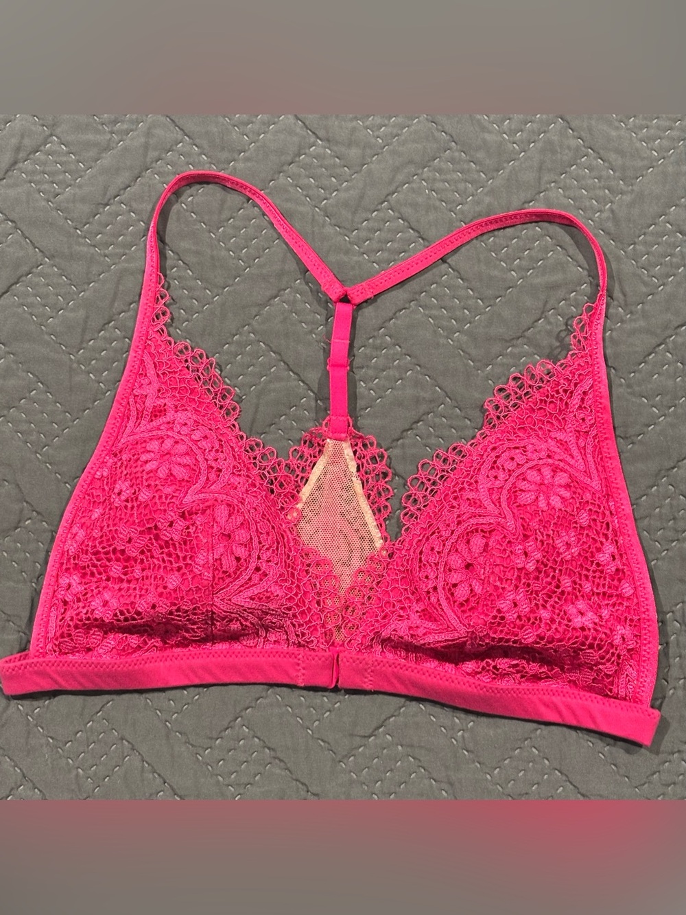 Victoria's Secret Body by Victoria Hot Pink Lace Racerback Bralette